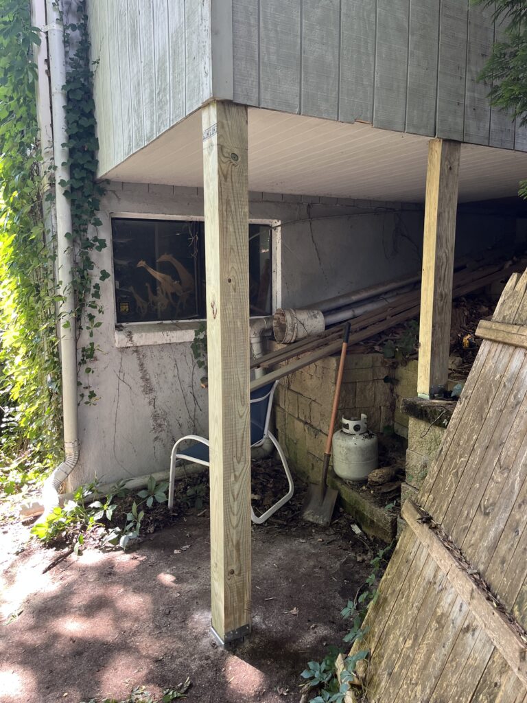 House Post Replacement in Philadelphia — extension support post